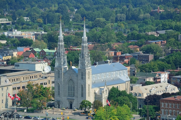 Notre Dame Basilica in Ottawa, Ontario, Canada