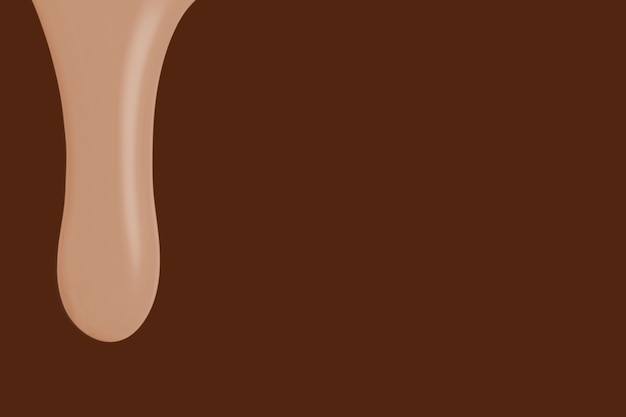 Nude dripping paint background in brown