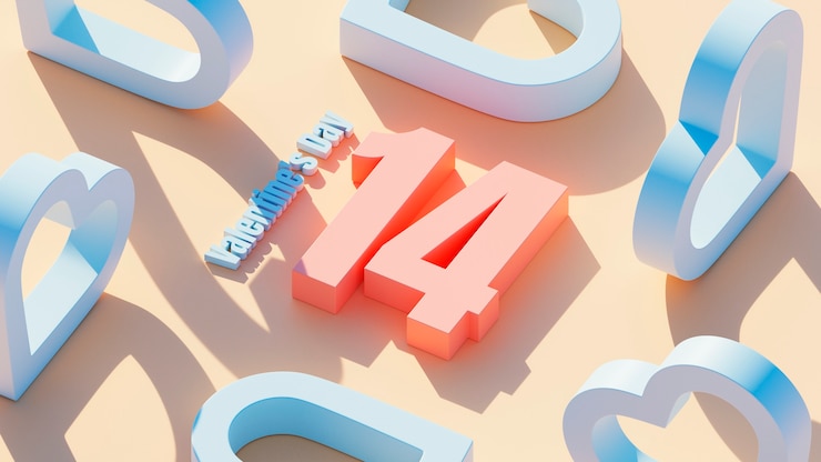 Free Photo number 14 for valentines day with 3d hearts