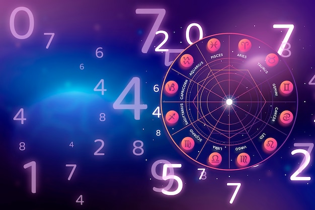 Numerology concept composition
