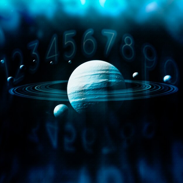 Numerology concept composition