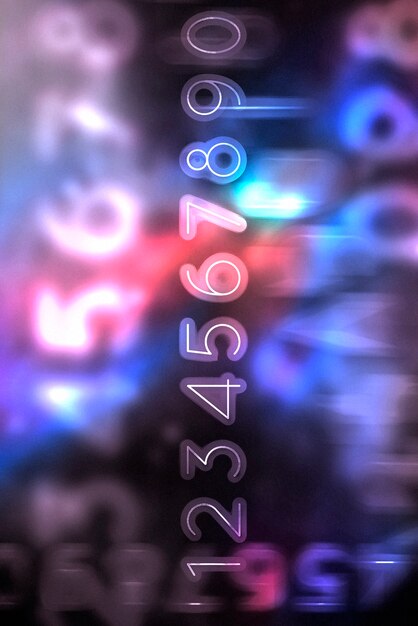 numerology concept composition