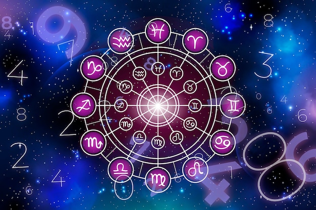 Foto gratuita composizione del concetto di numerologia