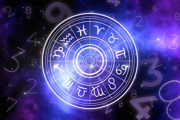 Foto gratuita composizione del concetto di numerologia