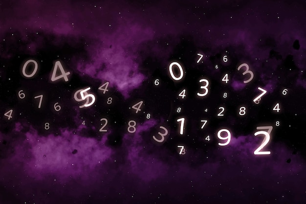 Foto gratuita composizione del concetto di numerologia