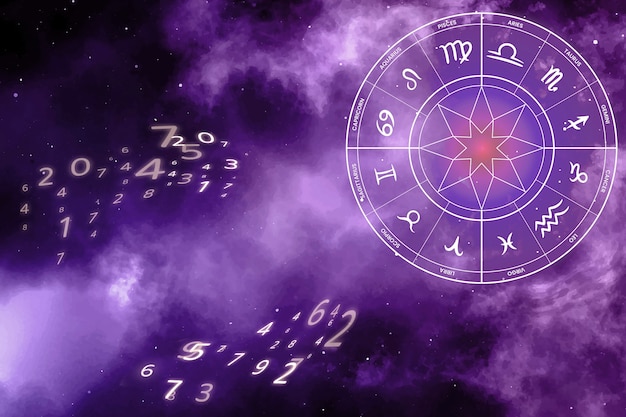 Foto gratuita composizione del concetto di numerologia