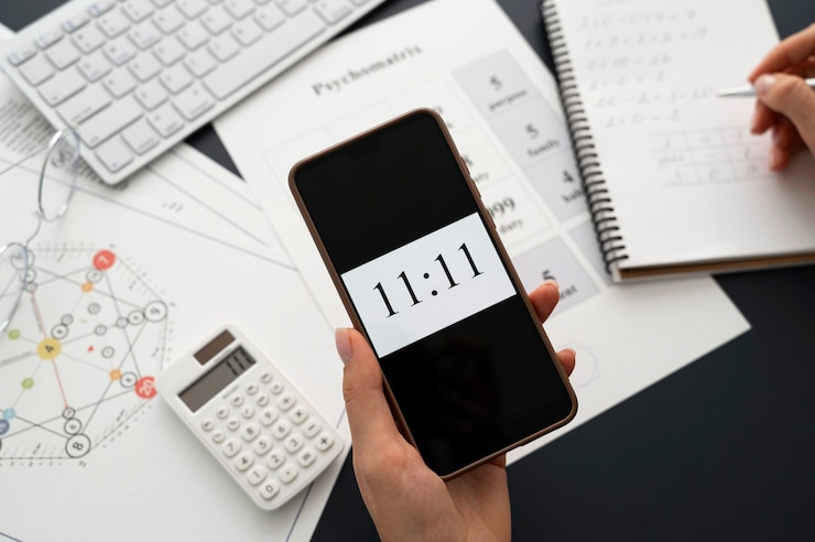 Free Photo numerology concept still life