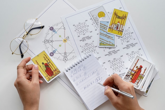 Numerology concept still life