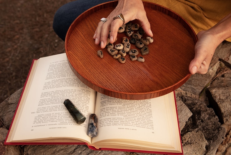 Free Photo numerology concept with book