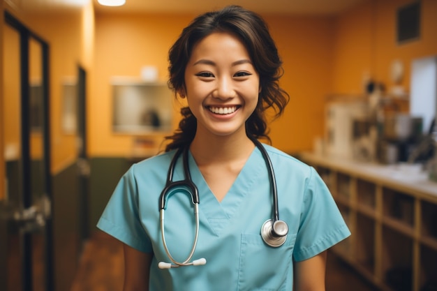 Nurse portrait in hospital