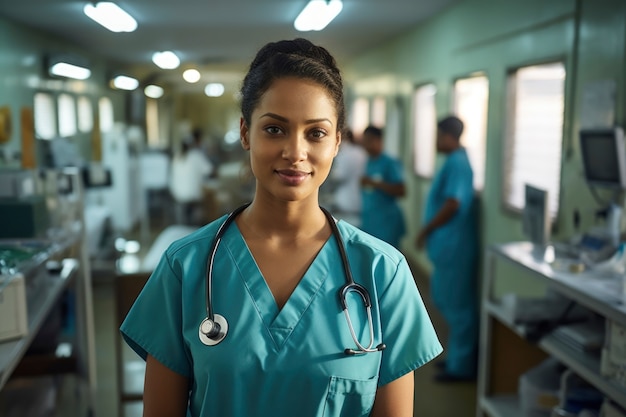 Nurse portrait in hospital