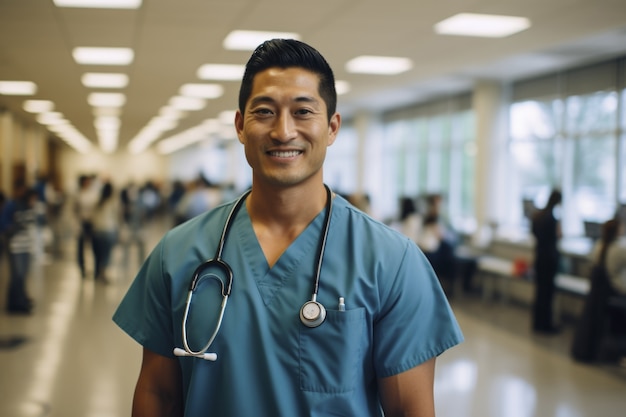 Free photo nurse portrait in hospital