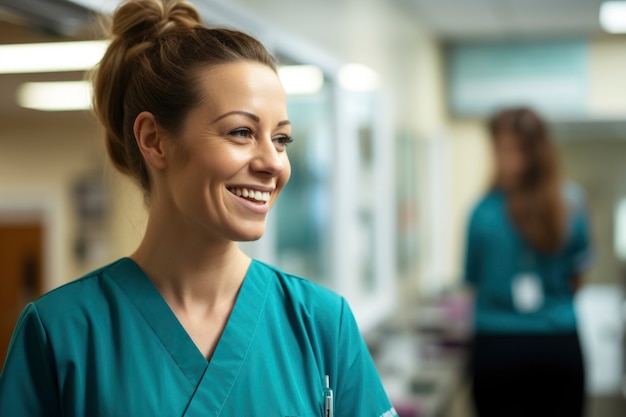 Nurse portrait in hospital