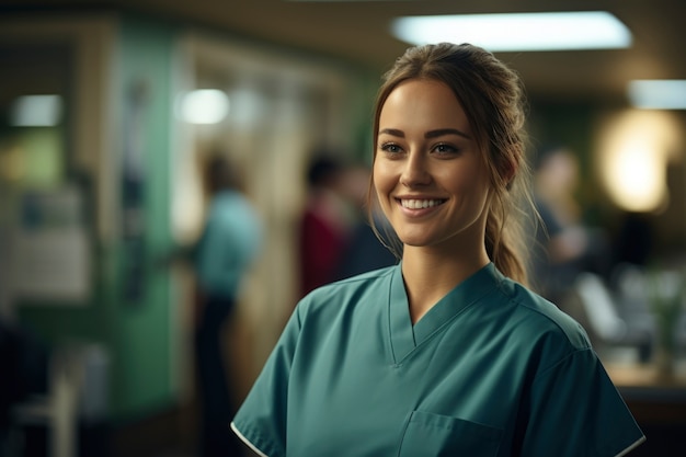 Nurse portrait in hospital