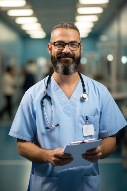 Nurse portrait in hospital