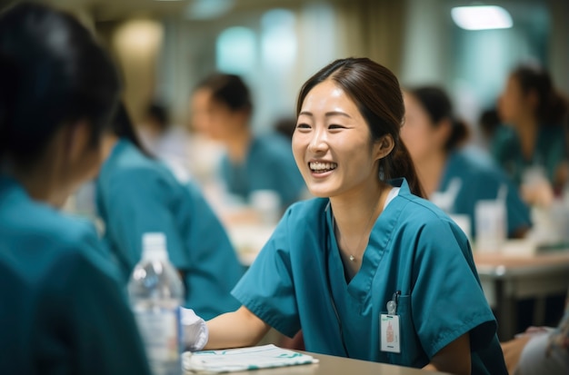 Free photo nurse portrait in hospital