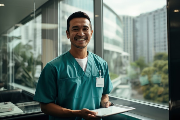 Nurse portrait in hospital