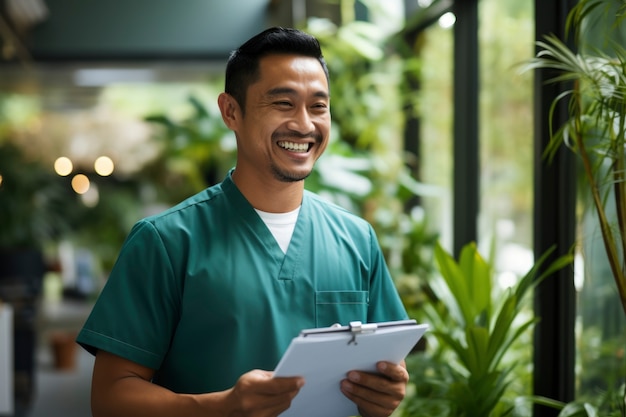 Free photo nurse portrait in hospital