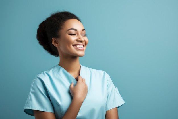 Free photo nurse portrait in hospital