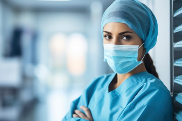 Nurse portrait in hospital