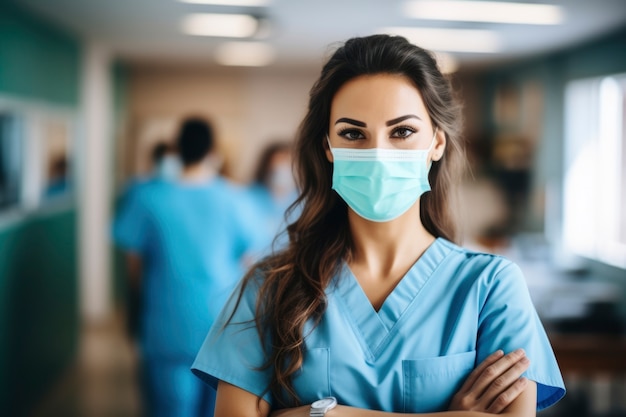 Nurse portrait in hospital