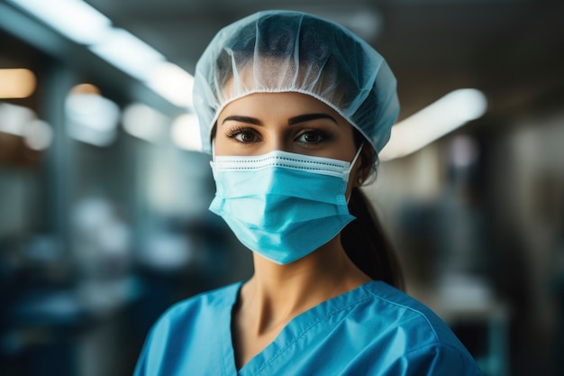 Nurse portrait in hospital