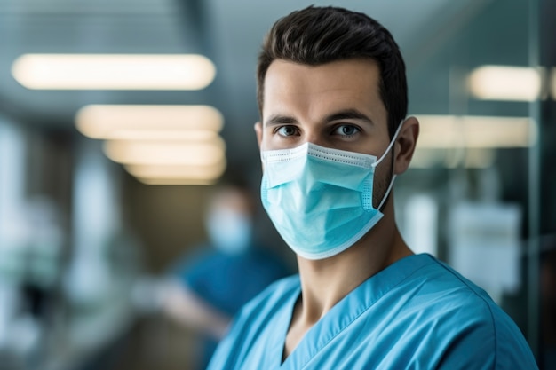 Free photo nurse portrait in hospital