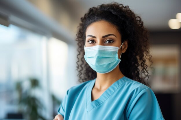 Nurse portrait in hospital