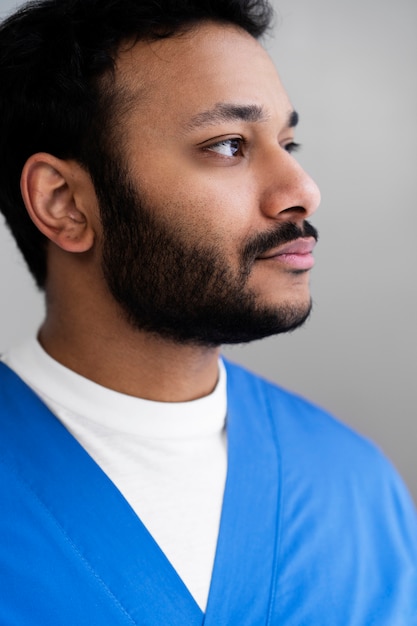 Nurse preparing for consult