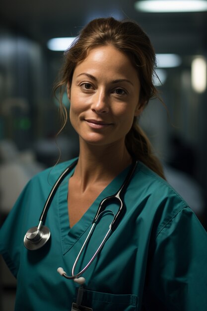 Nurse preparing for their shift