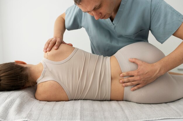 Free Photo nurse taking care of patient