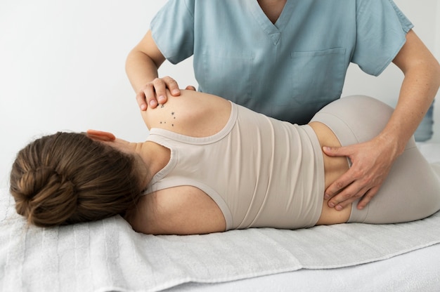 Free Photo nurse taking care of patient