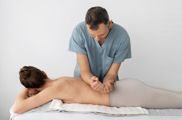 Nurse taking care of patient