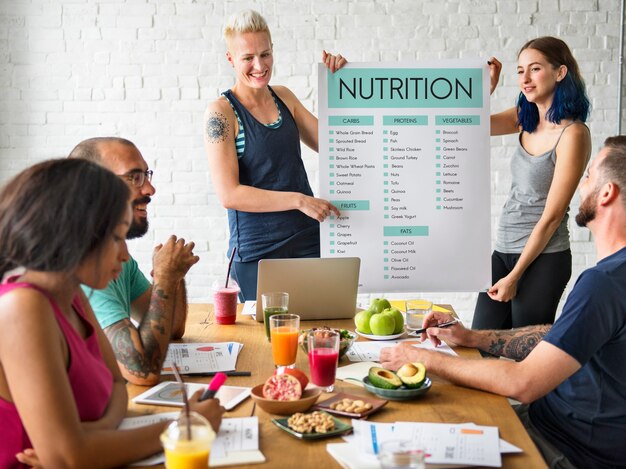 Free photo nutrition and healthy food concept
