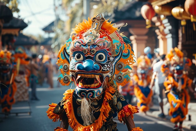 Foto gratuita celebrazione della giornata di nyepi in indonesia