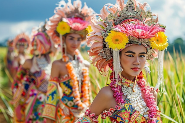 Foto gratuita celebrazione della giornata di nyepi in indonesia