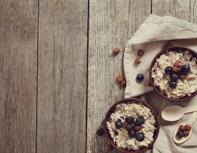 Free photo oatmeal porridge