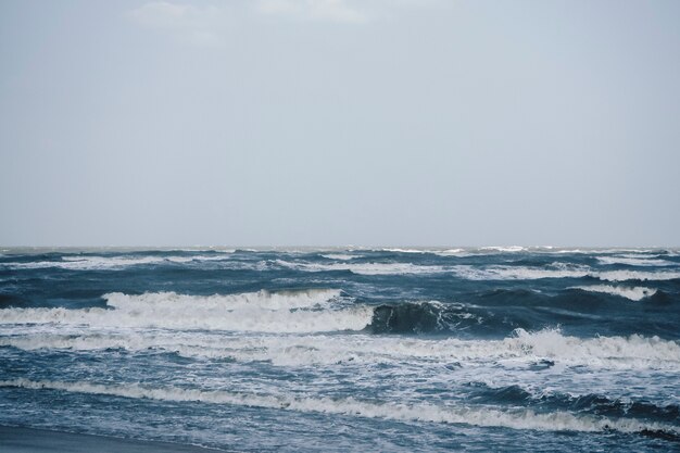 シームレスな海面波。水中漫画液体パターン川と海の背景。夏と感情的なアイデア