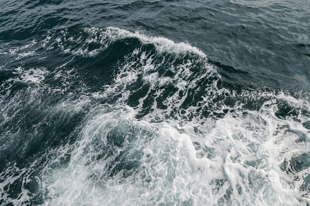 Ocean waves caused by tourist boats