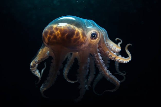 Осьминог со дна моря