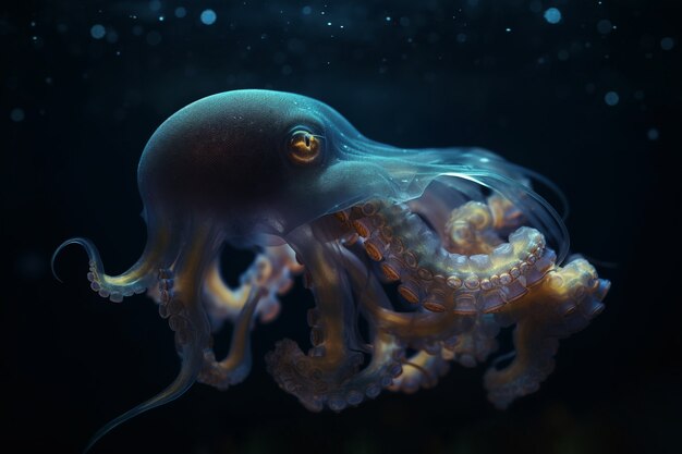 Octopus from the bottom of the sea