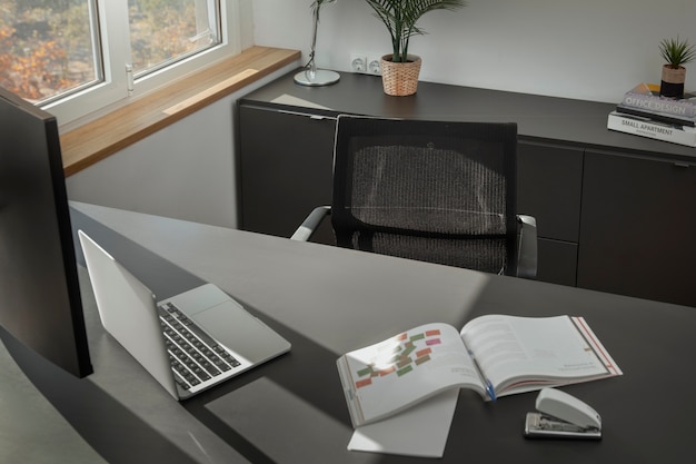 Free photo office chair still life