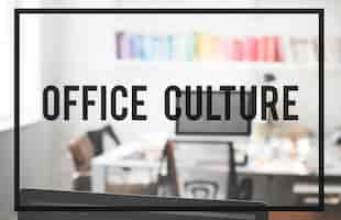 Free photo office culture interior workplace concept