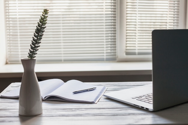 Free photo office desk still life