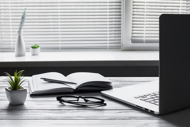 Office desk still life