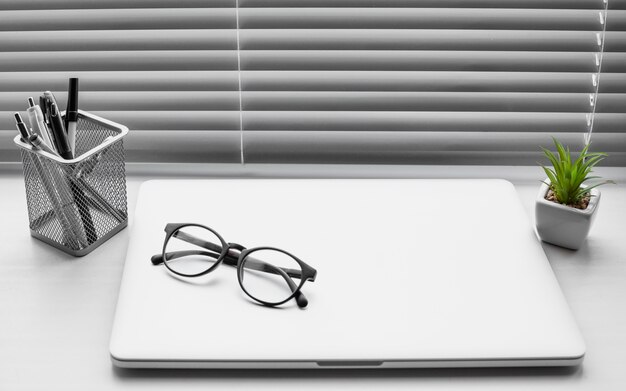 Office desk still life