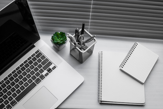 Office desk still life