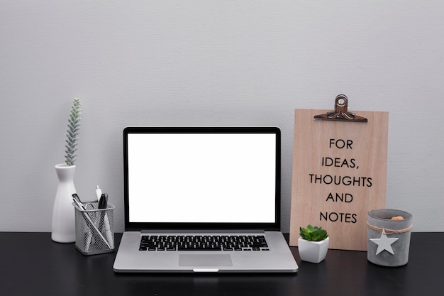 Office desk still life