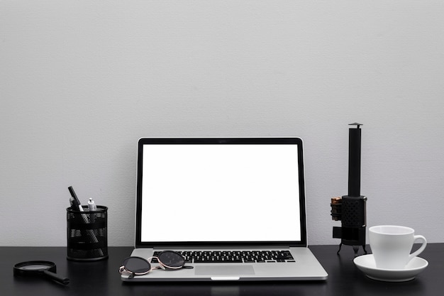 Office desk still life