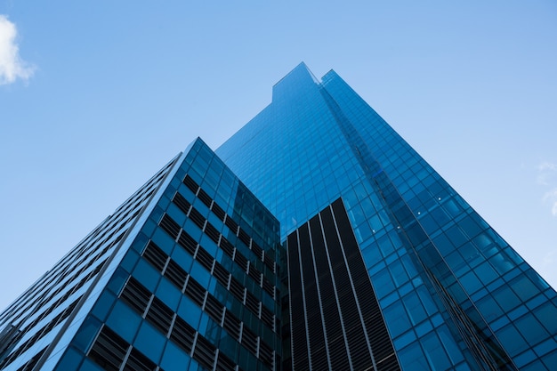 Office skyscrapers in business district